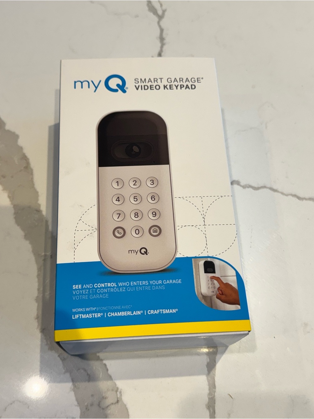 Smart Garage Video Keypad - White NIB